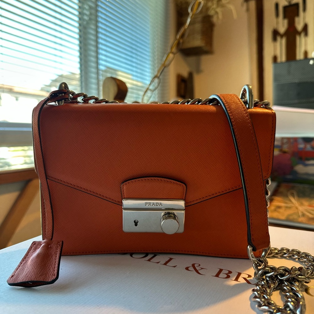 Prada Saffiano leather lux “sound” crossbody